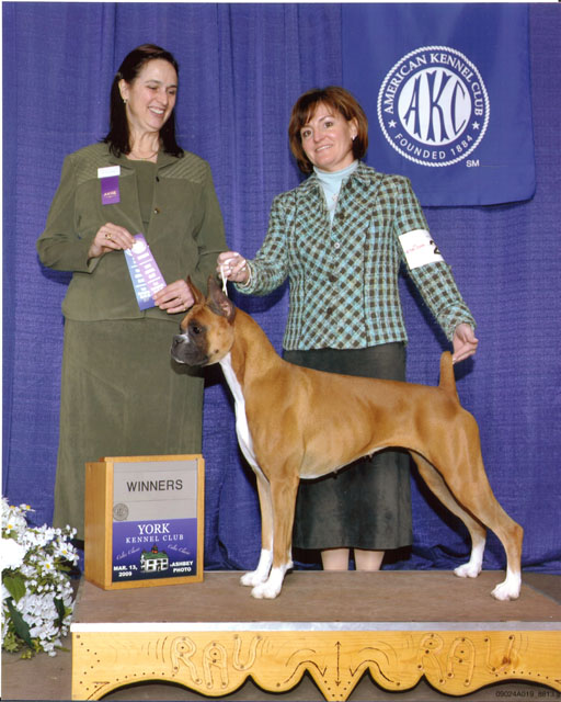 Jenny and Kim at the York Kennel Club, Mar. 13, 2009